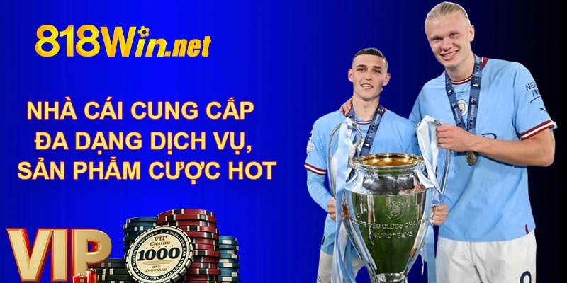 Nhà cái cung cấp đa dạng dịch vụ, sản phẩm cược hot